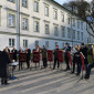 Neujahrsanblasen vor der Klosterkirche