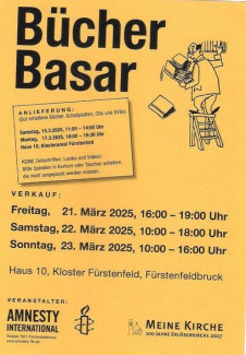 Plakat Bücherbasar