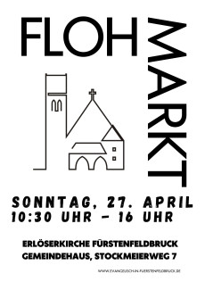 Plakat Flohmarkt am 27.4.