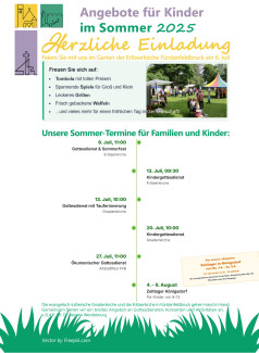 Angebote Kinder und Familien Sommer