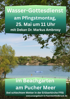 Plakat Wassergottesdienst