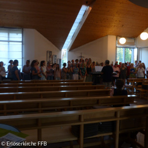 Donnerstag: gemeinsames Chorsingen mit Emmeringer Gästen