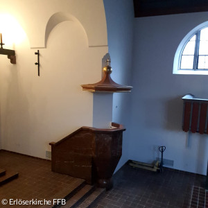 Kanzeldeckel entstaubt